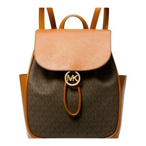 Michael Kors Tan and Brown Women's Backpack